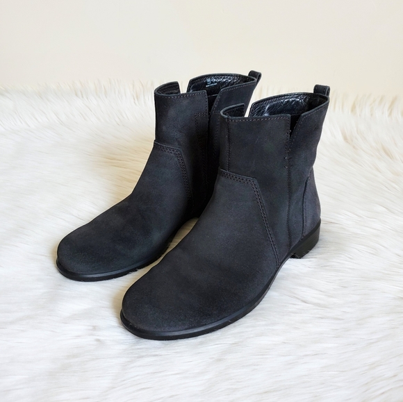 Ecco Shoes - Ecco touch 15 black suede leather boots